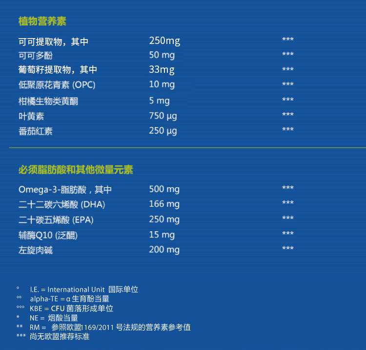 Orthomol 奥适宝卵磷脂鱼油辅酶Q10