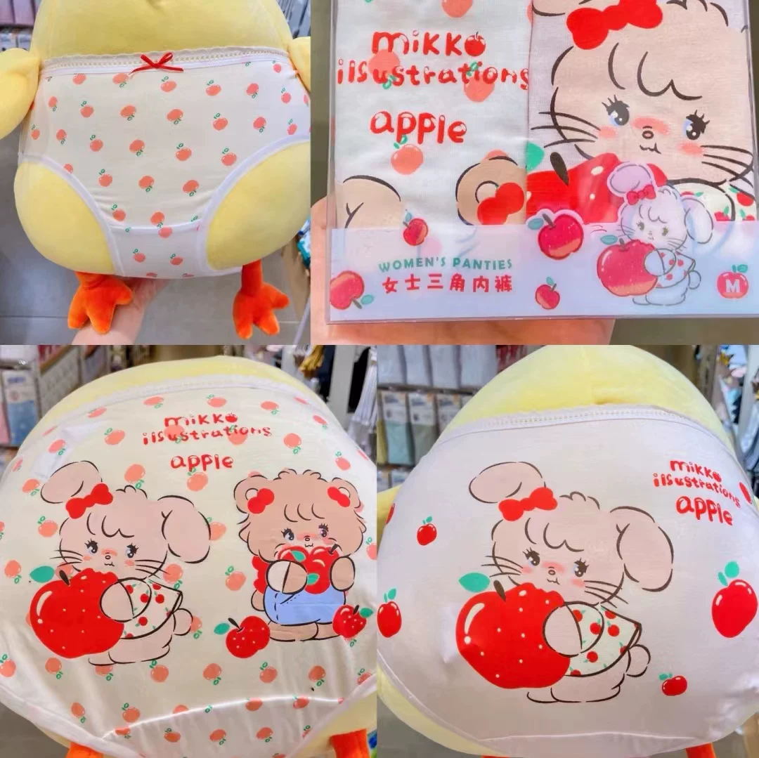 [MINISO MINISO Mikko серия две шт. женские трусы студентки взрослые девушки хлопковые трусы]