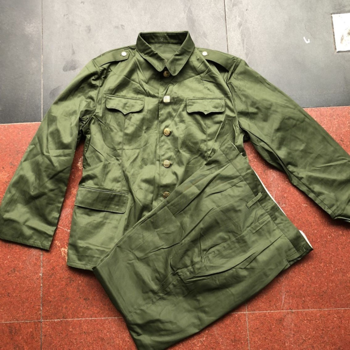 Inventory 87 winter uniforms polyester card cotton copper buckle old-fashioned military uniform overalls overalls