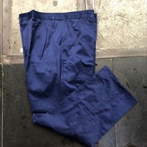 Stock 87 blue polyester pants old-fashioned sea blue training pants big work pants