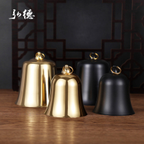 Pure copper Emperor Bell Taiwan Dharma instrument Earth bell Buddhist Cloth Bell Ti Bell Temple with drum bell Taoist hand bell with hammer