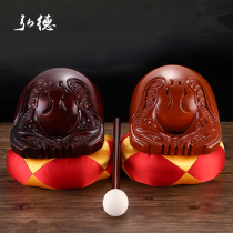 Buddhist supplies High-grade wood fish Taoist hitting musical instruments Buddha dharma instruments Carved Camphor solid wood Taiwan wood fish set