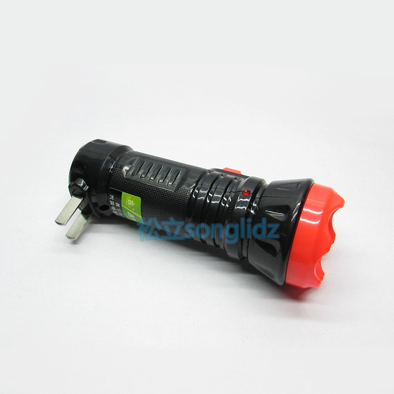 Mini lLED chói nhỏ đèn pin hộ gia đình sạc ánh sáng nhà ngoài trời chiếu sáng di động đèn pin police