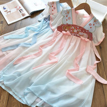 Improved childrens Han Wears Summer 2023 new Chispin Antique Dress Super Fantastic Girl Summer Dress