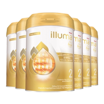 (Self-operated) Wyeth Qifu A2 double extract 6HMO milk source infant milk powder 2 sections 850g*6 cans of high-end milk powder