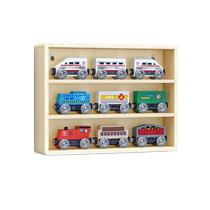 (Self-operated) Hape9 section wooden train collection set childrens educational toys baby infant toys