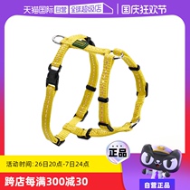 (Self-operated) German hunter pet rainbow harness Teddy puppy small dog out walking dog leash