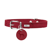 (Self-operated) German hunter genuine leather Aalborg retro collar small medium and large dog cowhide collar leash