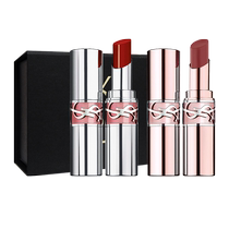 (Self-operated) YSL Saint Laurent #80 Silver Tube Lipstick Pink Tube 7B Lipstick Double Lipstick with Gift Box and Gift Bag