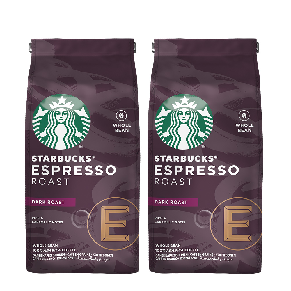 Starbucks 星巴克 深度烘焙浓缩咖啡豆 200g*2袋 双重优惠折后￥92.4包邮包税 88VIP会员还可95折