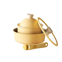 (Self-operated) Kimscook one-meter sunshine milk pot removable baby antibacterial food supplement pot instant noodle pot non-stick pot