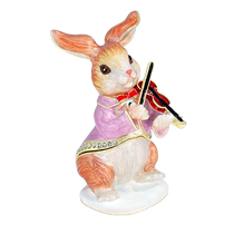 (self-employed) PICALS FIRST DECORATION BOX RABBIT Violin Eurostyle Ornament Containing Box Couple Festival Gifts