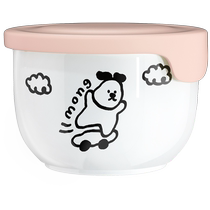 (self-employed) UBMOM baby ceramic bowl with baby auxiliary food bowl special children cutlery bowl for dinner special