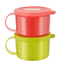 (Self-operated) Tupperware Microwaveable Crystal Soup Bowl 460ml Lunch Box Microwaveable Plastic Fresh-keeping Lunch Box