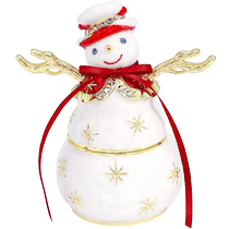 (self-employed) PICALS FIRST DECORATION CASE SNOWMAN CREATIVE ORNAMENT BOX EARRINGS JEWELLERY CONTAINING DELICATE CHRISTMAS PRESENTS