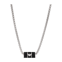 (Self-operated) New Years gift Armani necklace mens official small waist high-end hip-hop necklace for boyfriend