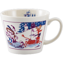 (Self-operated) Moomin Moomin Japan imported cartoon blue mug milk cup breakfast cup water cup box