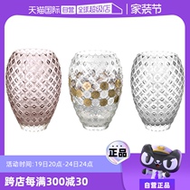 (Self-operated) Italian ivv imported crystal glass colorful flower vase living room desktop porch water flower vase
