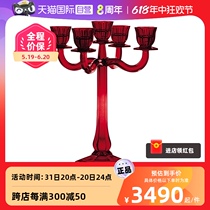 (Self-operated) NACHTMANN German crystal candlelight dinner candle 5-seat candlestick red candlestick scented candle