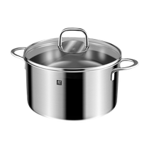 (Self-operated) Shuwilling stainless steel soup pot 304 thickened steaming stew pot household gas induction cooker double ear pot
