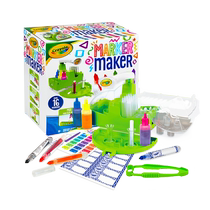 (Self-operated) Crayola DIY watercolor pen set brush making machine boys and girls handmade toys