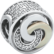 (Self-operated) Pandora Pandora entwines the fate of three lives and three lives 925 silver gold-plated charm 792090C