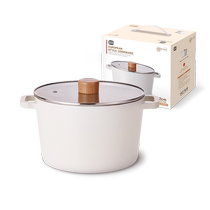 (Self-operated) Korean imported ceramic soup pot household non-stick baby food supplement milk pot special double-ear soup stew pot