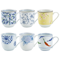 (Self-operated) Guangfeng Japan imported ceramic water cup blue and white porcelain mug home office high-end mug