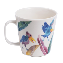 (Self-operated) Japanese Mino ware imported and blue ceramic coffee cup Japanese milk cup mug rabbit squirrel