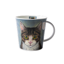 (Self-operated) DUNOON British bone china mug large capacity coffee cup cup cat ceramic water cup handmade