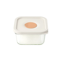 (self-employed) Glasslock import air hole silicone cover lunch box microwave oven refreshing box heat resistant glass lunchbox