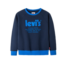 (Self-operated) Levis Levis childrens clothing boys sweatshirts spring and autumn 2023 new childrens style long-sleeved pure cotton