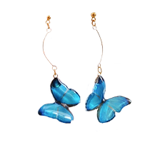 (Self-operated) OSEWAYA ear clip without piercing three-dimensional butterfly insect earrings art raw earrings holiday gift