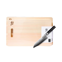 (Self-operated) KAI Kaiyinshun natural cypress chopping board cutting board cooking board rolling board thickened chopping board
