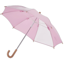 (Self-operated) Japanese obsu transparent childrens umbrella kindergarten long handle lightweight rainproof POE cute and fresh