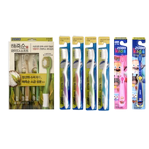 (Self-operated) Aijing 2080 toothbrush family pack 6 pieces adult soft bristled toothbrush for cleaning between teeth for children
