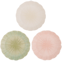 (Self-operated) Mino-yaki Japanese plate fruit plate ceramic tableware set 3-piece set imported from Japan