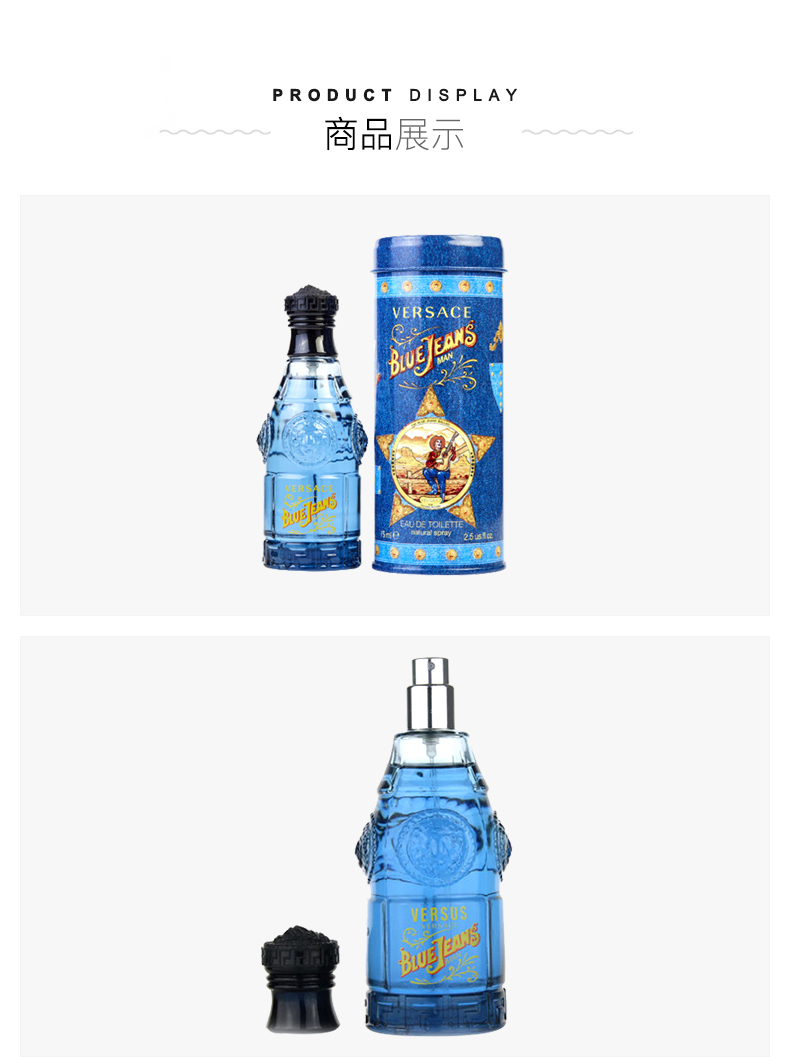 [Direct] Versace Versace Blue Denim Men Eau de Toilette 75ml - Nước hoa nước hoa adidas