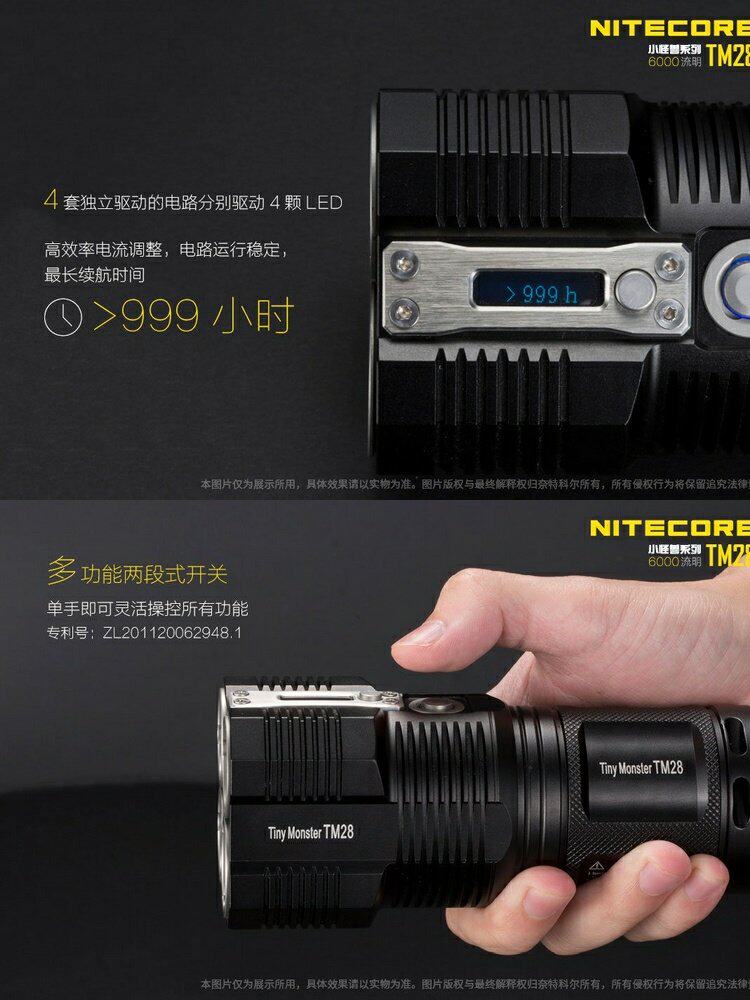 Nitecore Knight Corne TM28 6000 просвет яркий свет Длинный выстрел прямое обвинение электричество фонарик TM26GT модернизированный nitecore/奈特科尔 