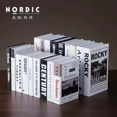 Nordic modern fake book simulation book decoration decoration bookcase room room interior decoration book simulation book decoration