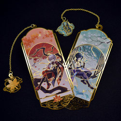 Metal bookmark original Manyo fan stationery game anime two-dimensional peripheral Maple God exquisite birthday gift