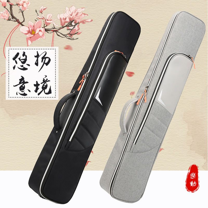 YUEDOONG Erhu bag single to double the thickened plate hut bag Huqin cover Two-take the violin instrument Water double shoulder back