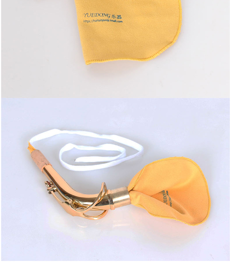 Saxophone vải vải làm sạch vải flannel nước bọt làm sạch dụng cụ ống đồng bảo trì phụ kiện ống da - Phụ kiện nhạc cụ Kẹp đàn guitar giá bao nhiều