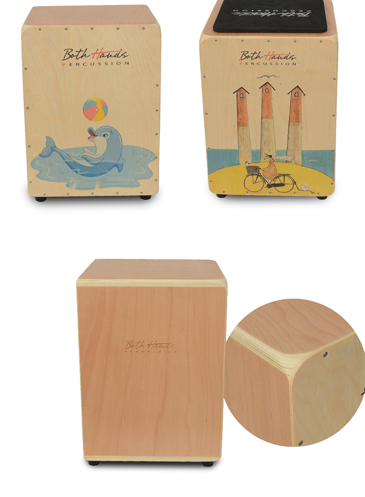 Shun tay trống trống kahong trống chống lại gỗ tambourine cajon thẻ macro trống flamenco trống nhạc cụ đệm - Nhạc cụ phương Tây guitar điện