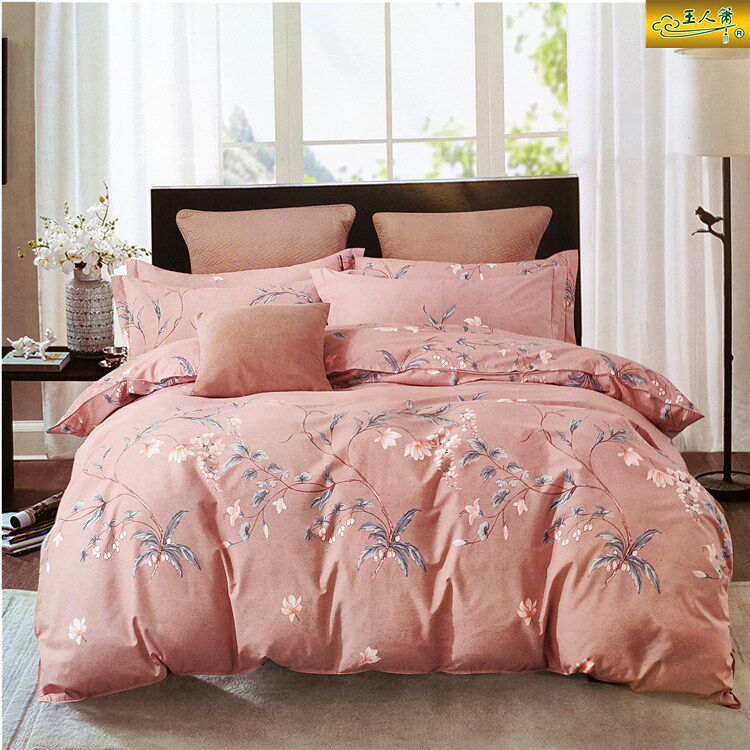 Pure cotton thickened brushed four-piece set Naked sleeping four-piece set brushed cotton pure cotton winter thickened warm duvet cover