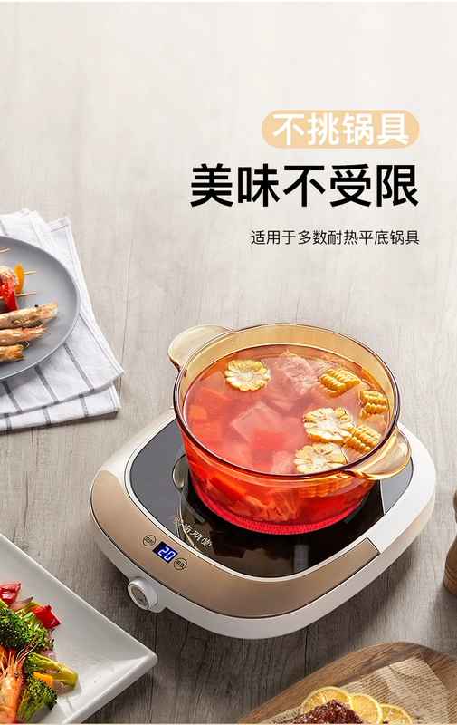 Bếp điện từ Shangpengtang lò đối lưu hộ gia đình lò để bàn công suất cao nổ xào trà lò điện tử lò nhỏ cảm ứng - Bếp điện