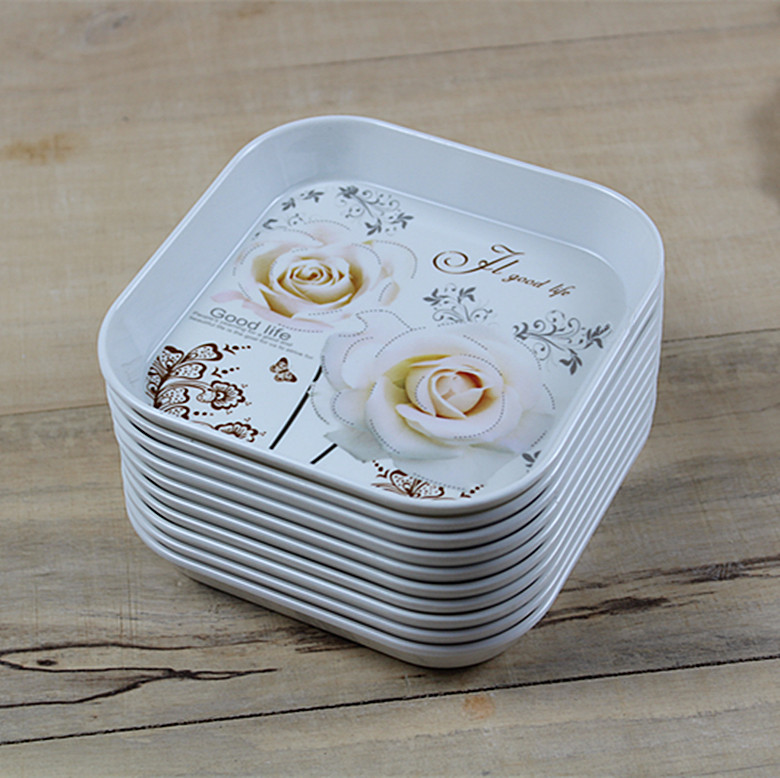 Fruit Pan Fruit Shell Basin Home Table Bone Dish Garbage Sorting Pan Fish Stings Snack Candy Plastic Dried Fruit Plate