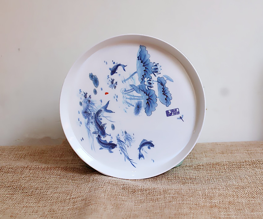 Water Dry Fruit Shell Disc household dinner table spitting bone dish trash dish fish punch dish china 5 4 inch disk