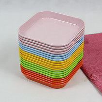 Dining table bone dish garbage slag plate plastic spit shell basin household dish creative fruit snack tray set