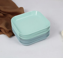 Household spit bone plate table put garbage small slag plate square plate fashion fruit plate dry fruit plate dried fruit plate shell pot